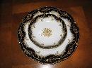 Haviland Limoges 12 place set of cobalt & gold dinnerware