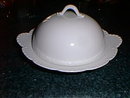 Haviland Limoges 3 piece butter, all white
