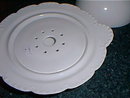 Haviland Limoges 3 piece butter, all white