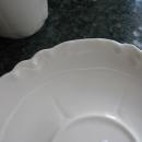 Haviland Limoges Ranson white tall chocolate cup and saucer