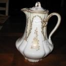 Haviland Limoges chocolate pot with Musical instruments