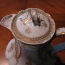 Haviland Limoges chocolate pot with Musical instruments