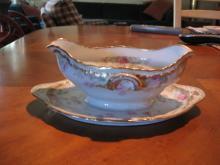 Haviland Limoges Gravy with attached underplate