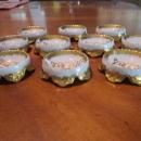 Haviland Limoges Monogrammed salt set of 10