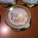 Haviland Limoges Monogrammed salt set of 10