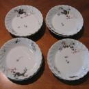 Haviland Limoges set of 8 sauce bowls, meadow visitor variation