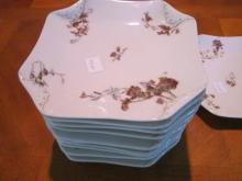 Haviland Limoges set of 12 Old Pansy salad plates