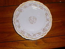 Haviland Limoges salad plate, roses & gold