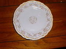Haviland Limoges salad plate, roses & gold