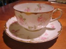 Haviland Tea cup and saucer, Schleiger 31