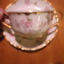 Haviland bouillon cup and saucer, Schleiger 31
