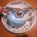 Haviland Limoges Bouillon cup and saucer, Sch 114B