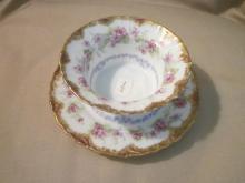 Limoges ramekin cup and saucer