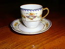 Haviland Limoges demitasse cup and saucer in the Charm pattern