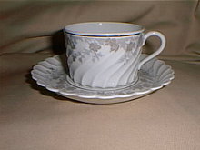 Haviland Limoges cup and saucer in the Valmont pattern