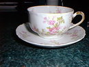 Haviland Limoges tea cup and saucer, Schleiger 29