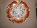 Haviland Limoges Oyster plate, Antique Rose,