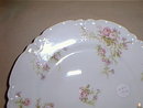 Haviland Limoges luncheon plate with pink roses