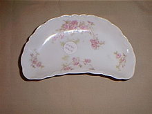 Haviland Limoges Bone dish, Sch 42H, pink roses