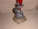 Cranberry Epergne with fish base