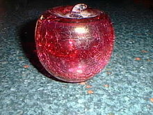 Cranberry glass apple