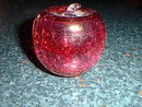 Cranberry glass apple