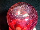 Cranberry glass apple
