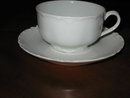 Haviland Limoges teacup and saucer, Ranson blank