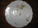 Haviland Limoges dinner plate with yellow roses, Sch 266
