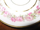 Haviland Limoges Chocolate Cup & Saucer, pink roses
