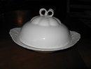 Haviland Limoges 3 piece butter dish, White Ranson