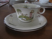 Haviland Limoges Teacup and Saucer, Pillement pattern