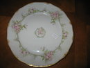 Haviland Limoges Salad plate, Sch 1067, large pink roses
