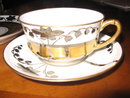 Haviland Limoges Coffee Cup & Saucer & Dessert plate, Stouffer HP, Lily of the Valley