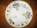 Haviland Limoges Dessert plate, Stouffer HP, violets