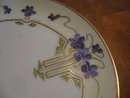 Haviland Limoges Dessert plate, Stouffer HP, violets