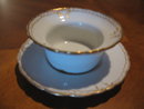 Haviland Limoges ramekin cup & saucer, Sch 133