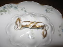 Haviland Limoges oval covered vegetable casserole, blue violets