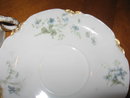 Haviland Limoges coffee cup & saucer, blue violets