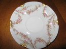 Haviland Limoges Demitasse Cup & Saucer, pink roses, Sch 145