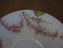 Haviland Limoges Demitasse Cup & Saucer, pink roses, Sch 145