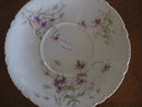 Haviland Limoges Teacup and saucer, Sch 148A violets