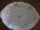 Haviland Limoges , Open oval vegetable bowl, Sch 148A violets