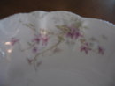 Haviland Limoges , Open oval vegetable bowl, Sch 148A violets