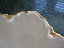 Haviland Limoges Fluted Salad Bowl, Ranson with gold