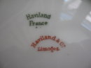 Haviland Limoges Fluted Salad Bowl, Ranson with gold