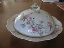 Haviland Limoges Pancake Server, Schleiger 241A, Wild roses