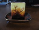 Haviland Limoges Match Box Holder, hand painted