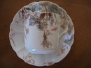 Haviland Limoges Demitasse Cup and Saucer, Old Carnation