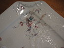 Haviland Limoges Salad/Dessert plate, fleur Saxe pattern on Arabesque blank